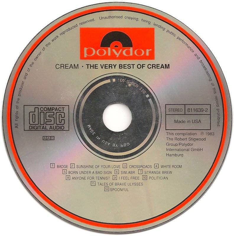 Cream Strange Brew The Very Best Of Cream : CD